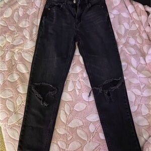 American Eagle Stylish Black Distressed Women Jeans